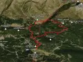 Mappa sentieri per malga Nemes, con Rifugio Alpe Nemes, Monte Croce e Passo Monte Croce.